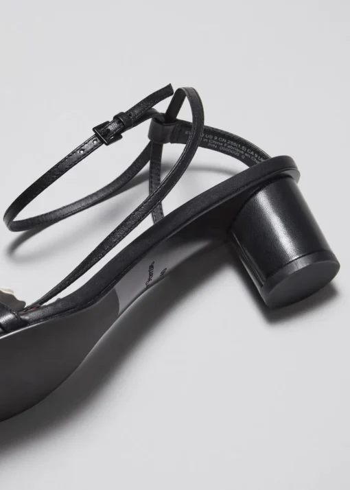Sandales à Talons En Cuir