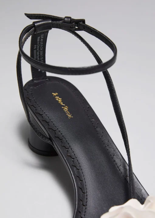 Sandales à Talons En Cuir