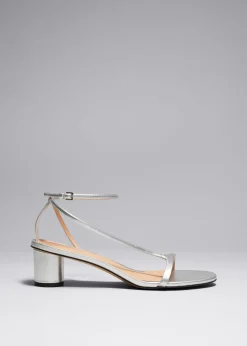 Sandales à Talons En Cuir