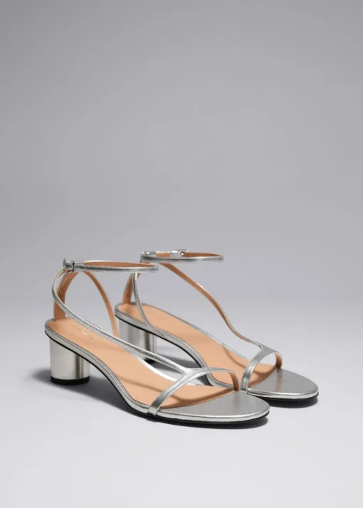 Sandales à Talons En Cuir