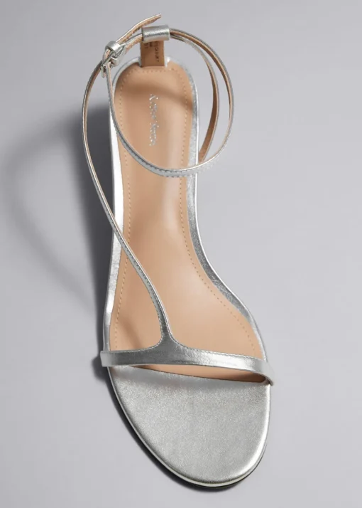 Sandales à Talons En Cuir