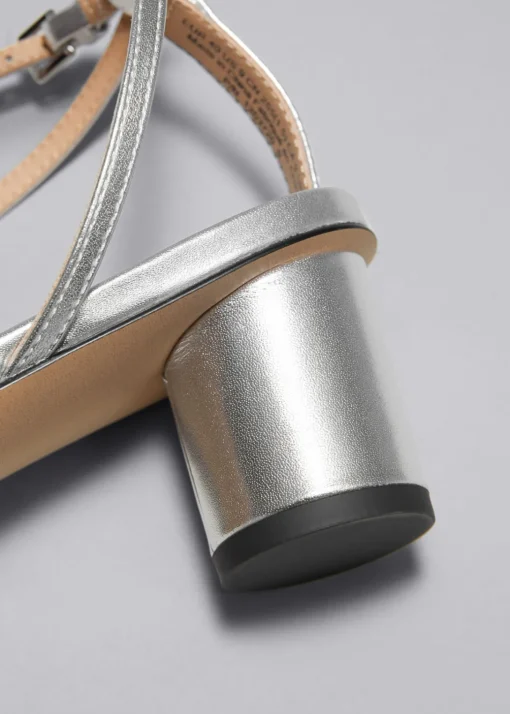 Sandales à Talons En Cuir