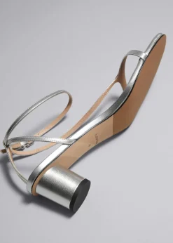 Sandales à Talons En Cuir
