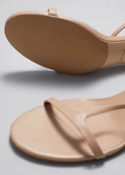 Sandales à Talons En Cuir