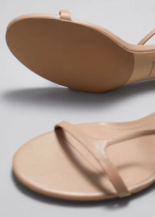 Sandales à Talons En Cuir