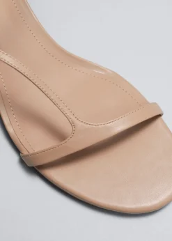 Sandales à Talons En Cuir