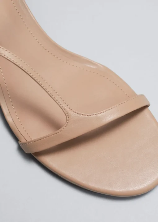 Sandales à Talons En Cuir