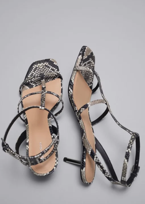 Sandales à Talons En Cuir