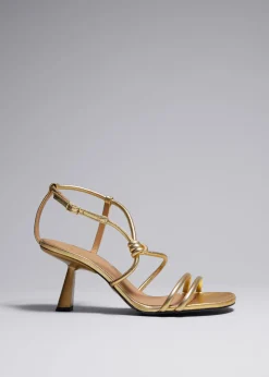 Sandales à Talons Et à Nœuds