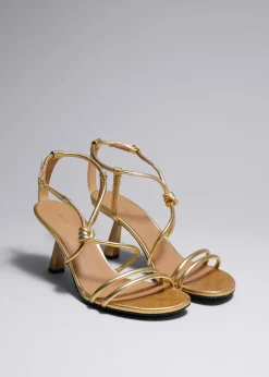 Sandales à Talons Et à Nœuds