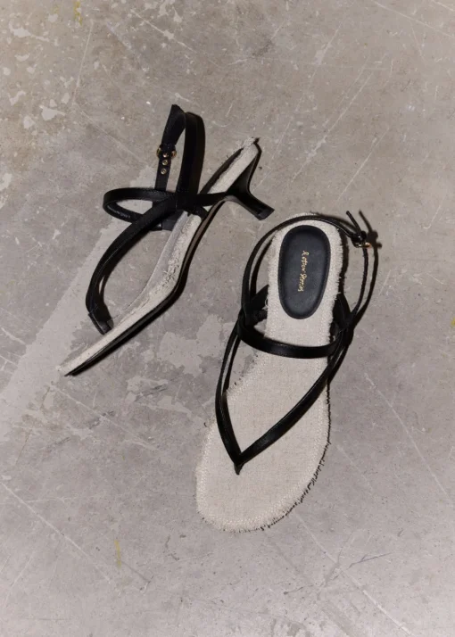 Sandales En Cuir à Franges