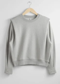 Sweat Ajusté à épaules Plissées