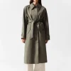 Trench-coat à Boutonnage Simple