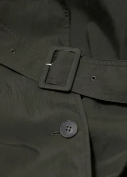 Trench-coat à Col Montant