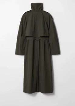 Trench-coat à Col Montant