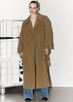 Trench-coat à Poches à Rabat