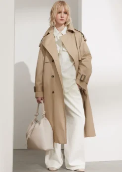 Trench-coat Avec Ceinture à Boucle