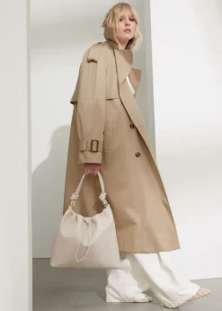Trench-coat Avec Ceinture à Boucle