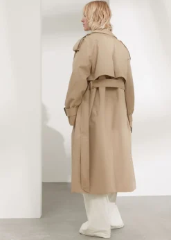Trench-coat Avec Ceinture à Boucle