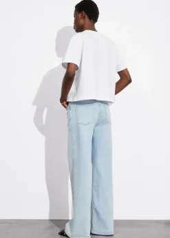 T-shirt à Motifs Floraux Appliqués