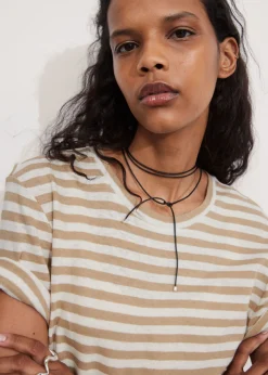 T-shirt En Lin Mélangé