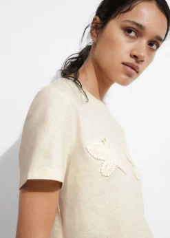 T-shirt En Lin Mélangé