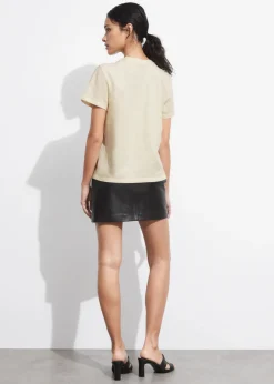 T-shirt En Lin Mélangé
