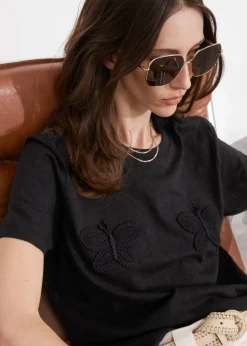 T-shirt En Lin Mélangé