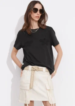 T-shirt En Lin Mélangé