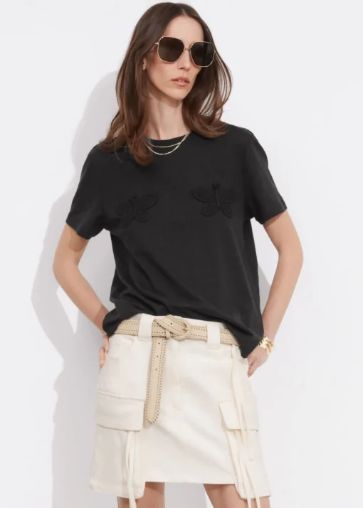 T-shirt En Lin Mélangé