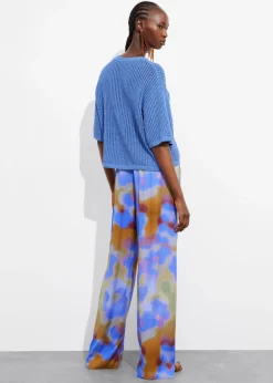 T-shirt En Maille Côtelée Transparente