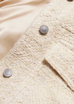 Veste à Cordon De Serrage En Tweed