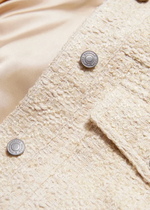 Veste à Cordon De Serrage En Tweed
