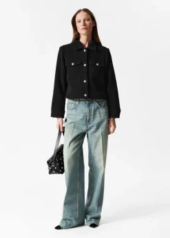 Veste Bouclée Boutonnée