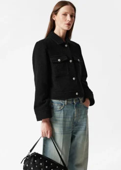 Veste Bouclée Boutonnée