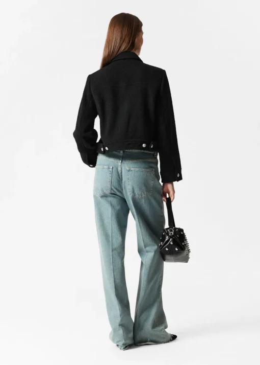 Veste Bouclée Boutonnée