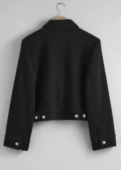 Veste Bouclée Boutonnée