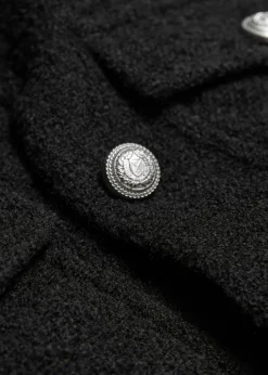 Veste Bouclée Boutonnée