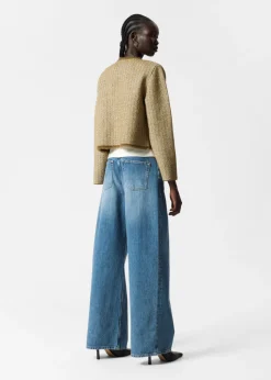 Veste Boutonnée En Tweed