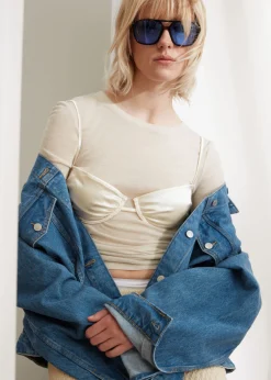 Veste Carrée En Jean