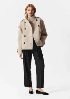 Veste En Laine à Double Boutonnage