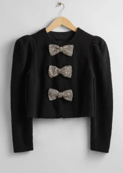 Veste En Tweed à Nœuds étincelants