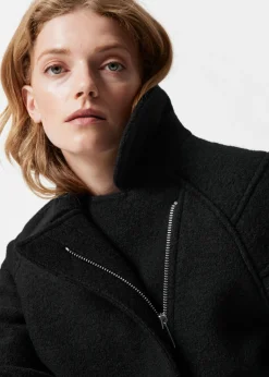 Veste Motard En Laine