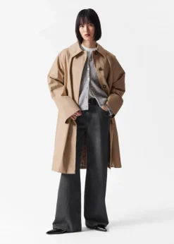 Veste Trois-quarts à Col
